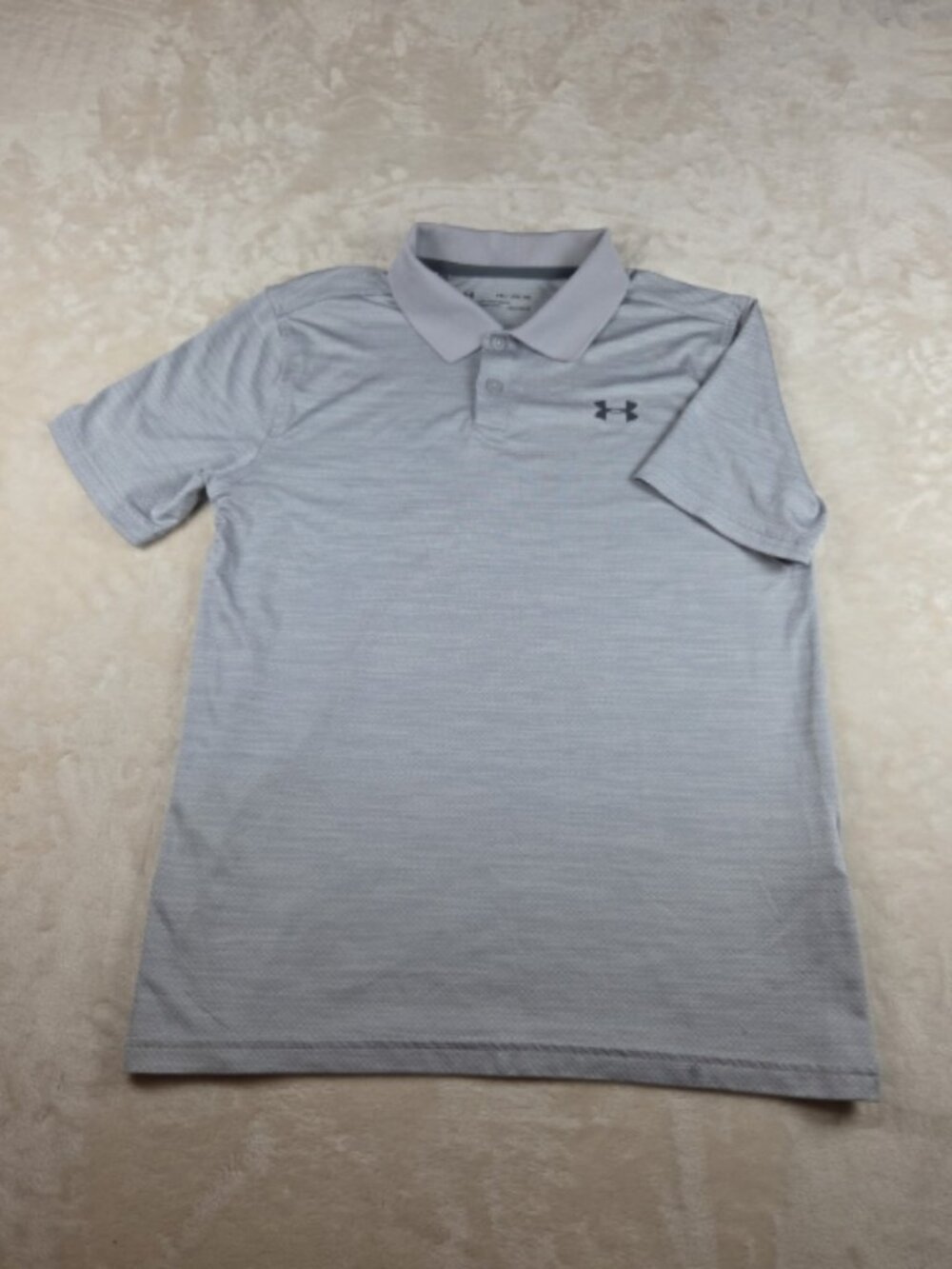 Under Armour Youth XL Gray HeatGear Polo Shirt
